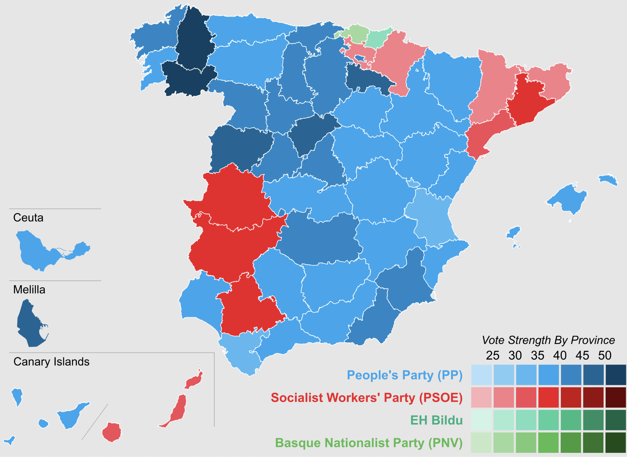 2023 Spanish Election Results