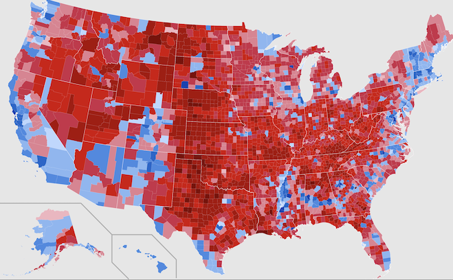 2020 US Presidential Election by County